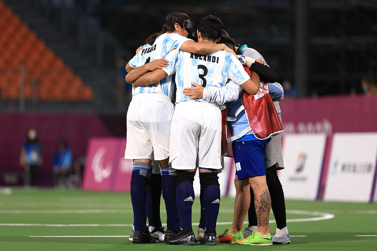 2021年9月4日,日本,2020东京残奥会5人制足球9月4日赛况.tokyo, japan