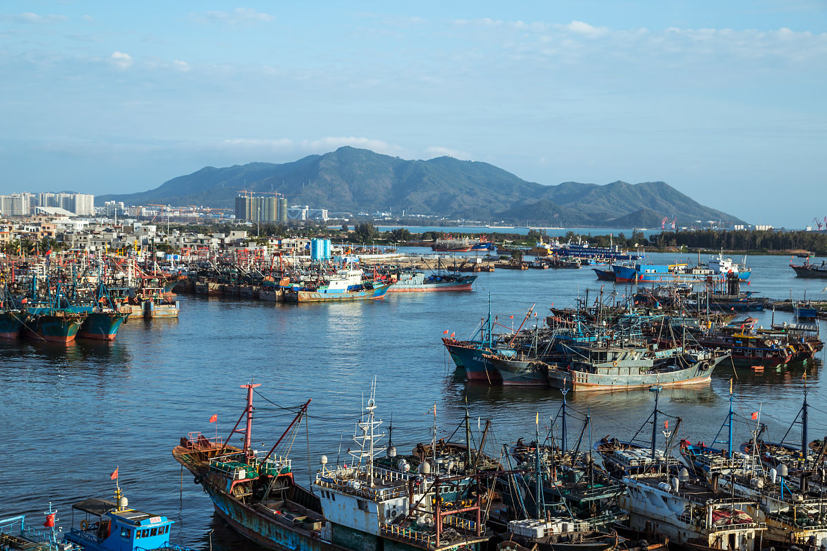 2021年2月7日,海南三亚市崖州渔村.