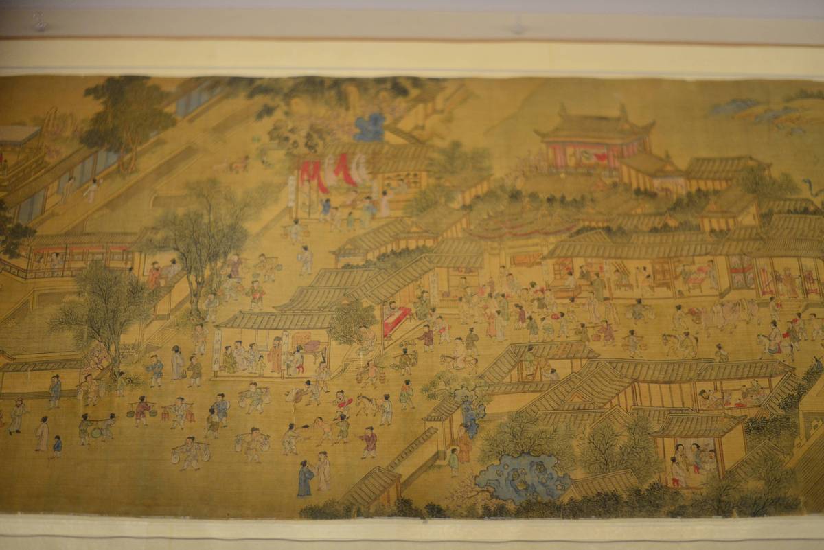 2026年3月26日,北京,中国国家博物馆展出明代《南中图