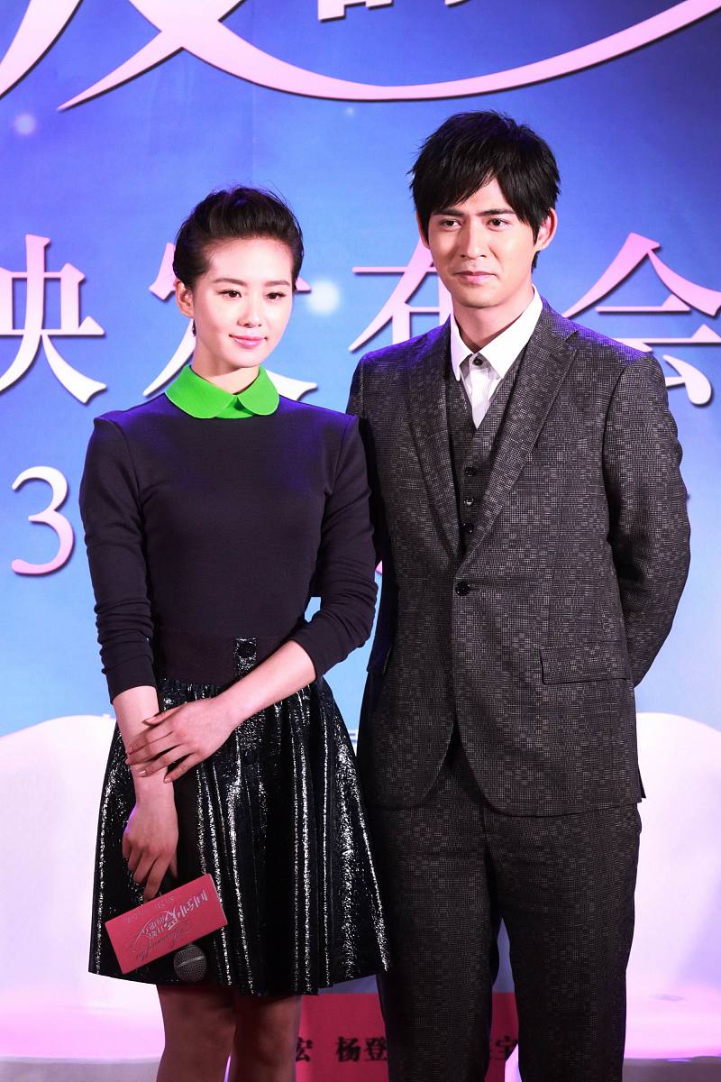 2013年08月22日,北京,电影《回到爱开始的地方》发布会.刘诗诗,周渝民