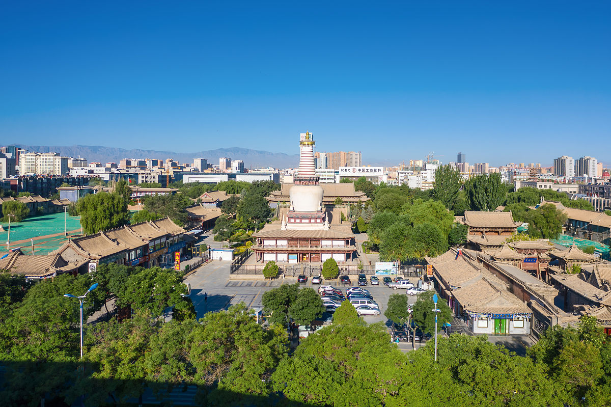 2019年08月15日,甘肃省张掖市,大佛寺.