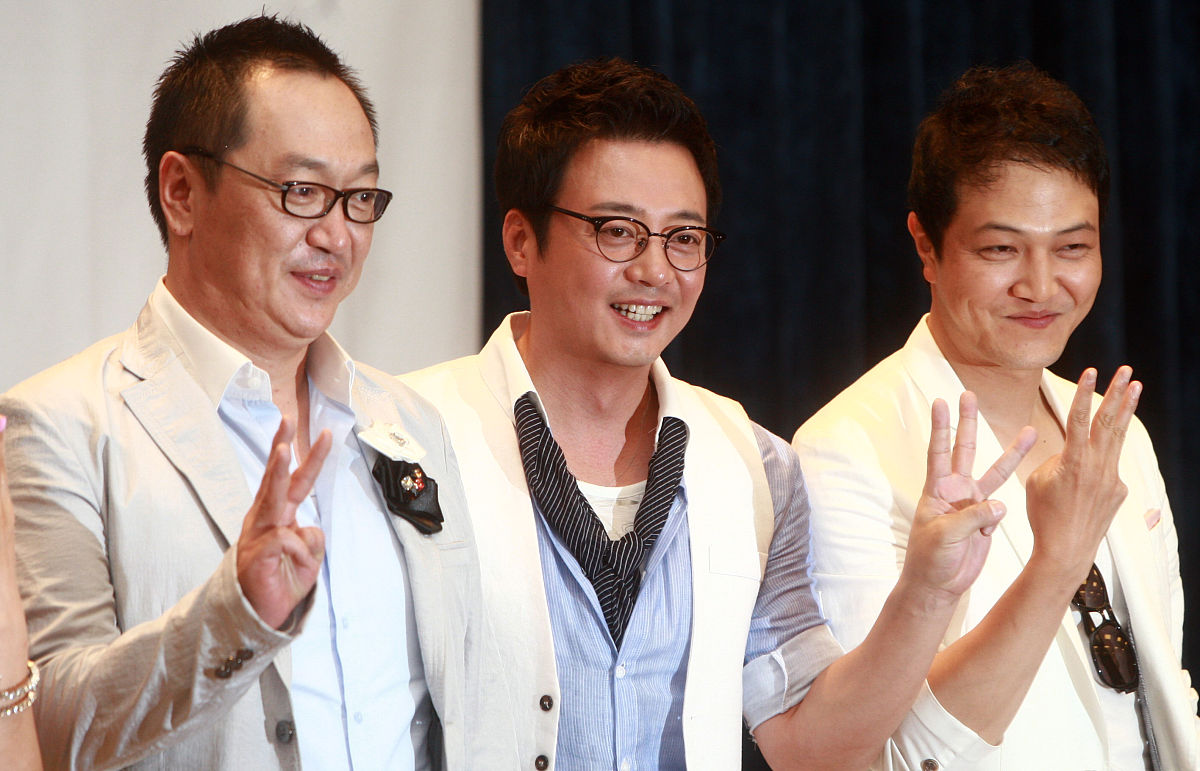 2009年7月8日,首尔,舞台剧《三个男人》(three men)举行发布会.朴相勉