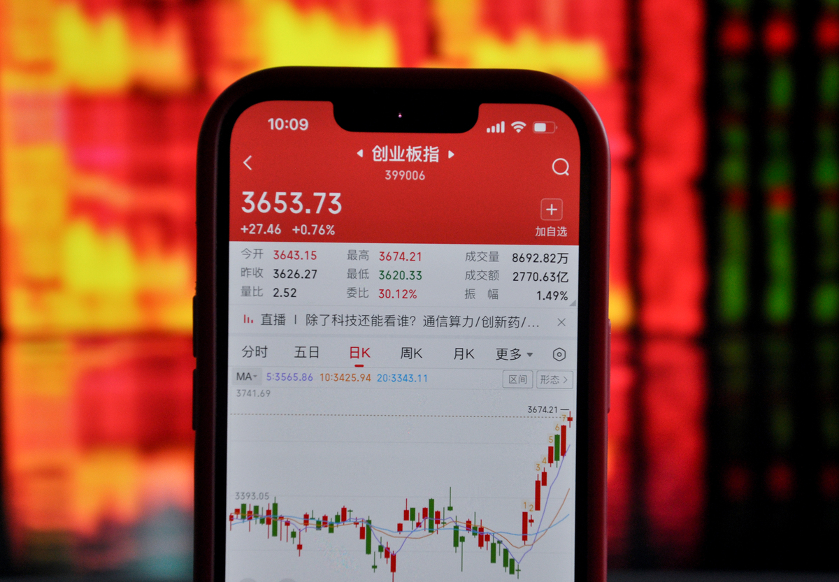 2026年4月17日,上海,股民查看当日a股实时行情.