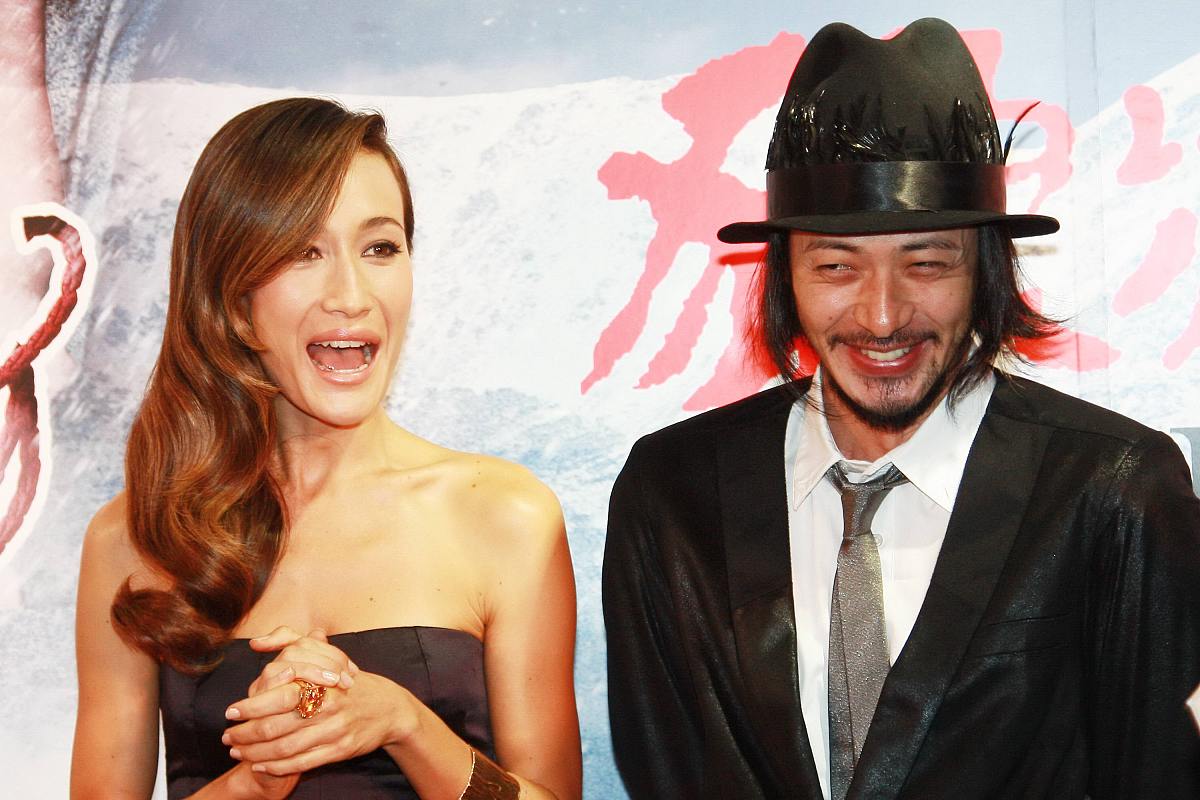 2009年9月20日,北京,电影《狼灾记》首映礼红毯.maggie q,小田切让+++