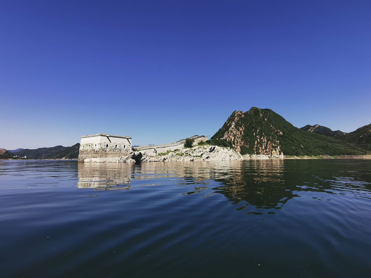2019年8月15日,河北承德,位于宽城满族自治县境内的潘家口水库蓄水量