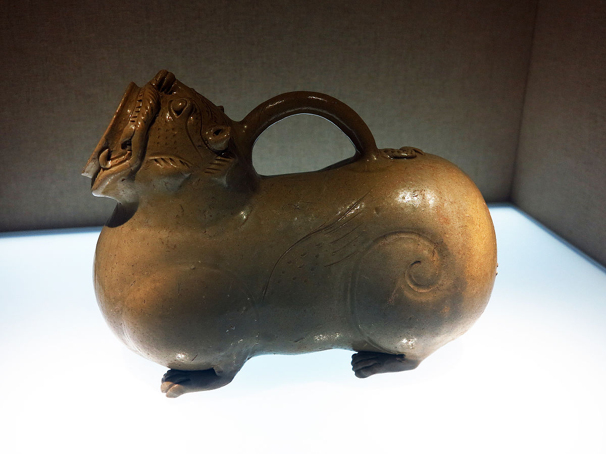 2014年09月14日,青釉虎子,<strong>西晋</strong>,1974年南京市栖霞甘家巷出土,国家博物