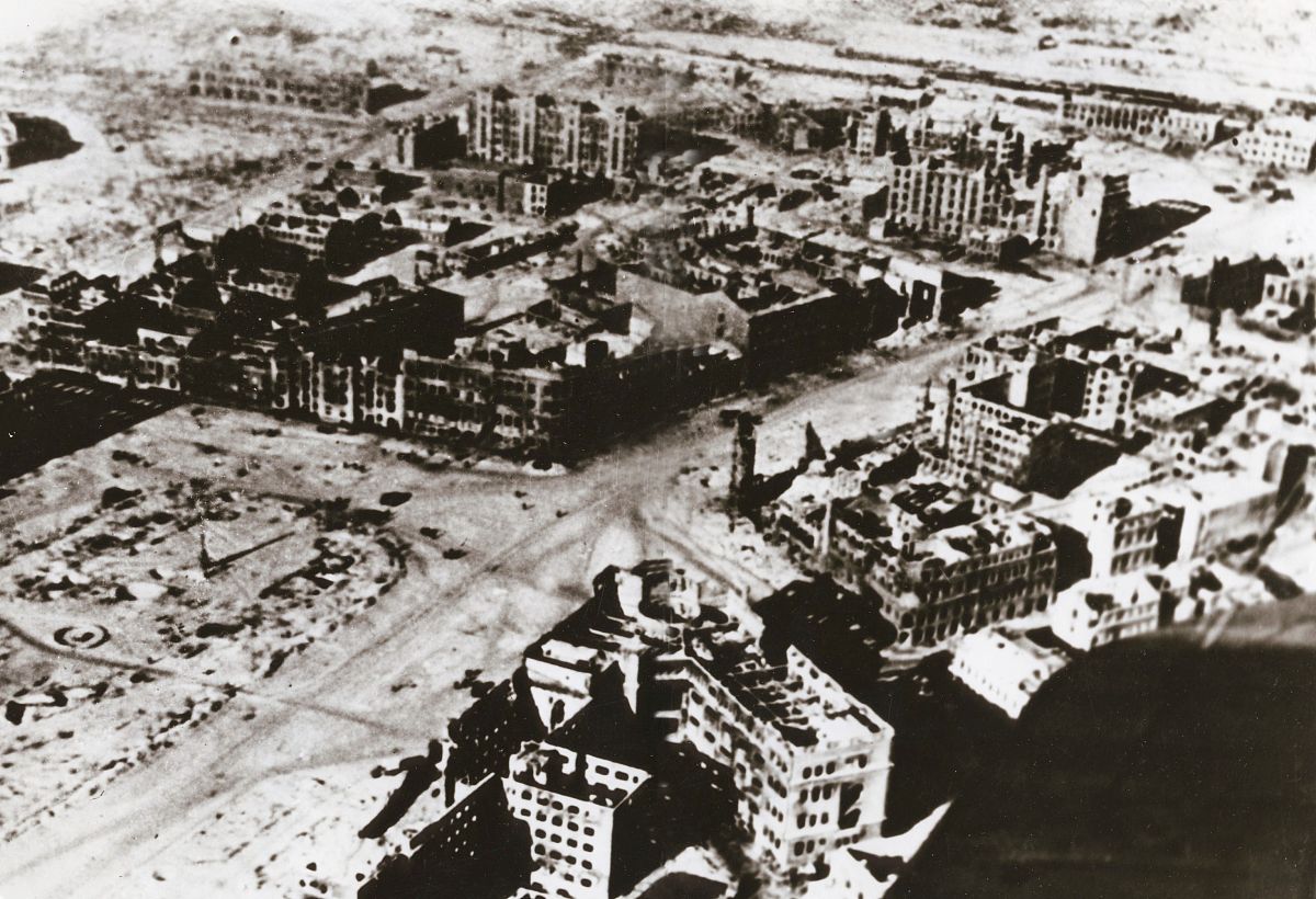 1942-1943年间,苏联斯大林格勒(现俄罗斯伏尔加格勒),斯大林格勒战役,