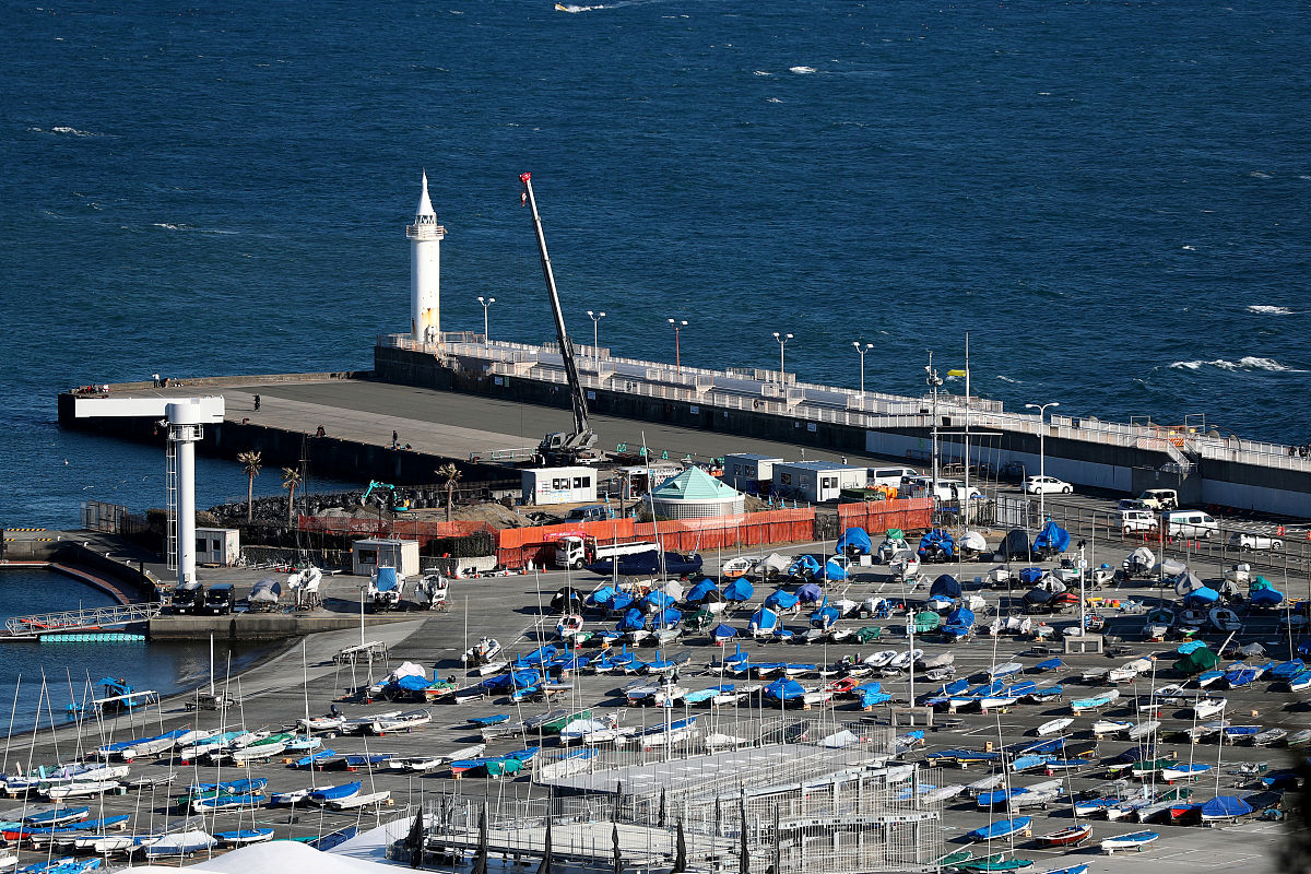 当地时间2020年1月30日,日本东京,2020年东京奥运会即将开始,当地在做