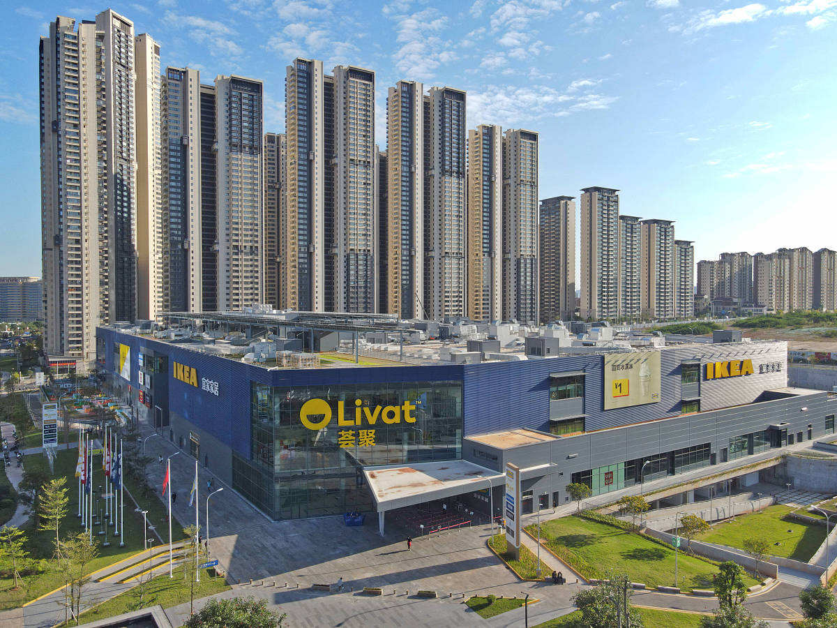 2021年11月9日,广西壮族自治区南宁市,位于五象新区平乐大道的宜家家