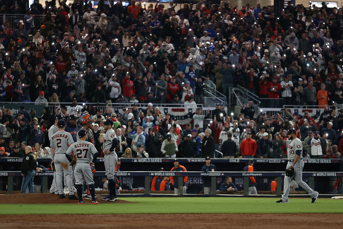 2021年10月31日,美国,2021mlb世界大赛g5,亚特兰大勇士vs休斯顿太空人