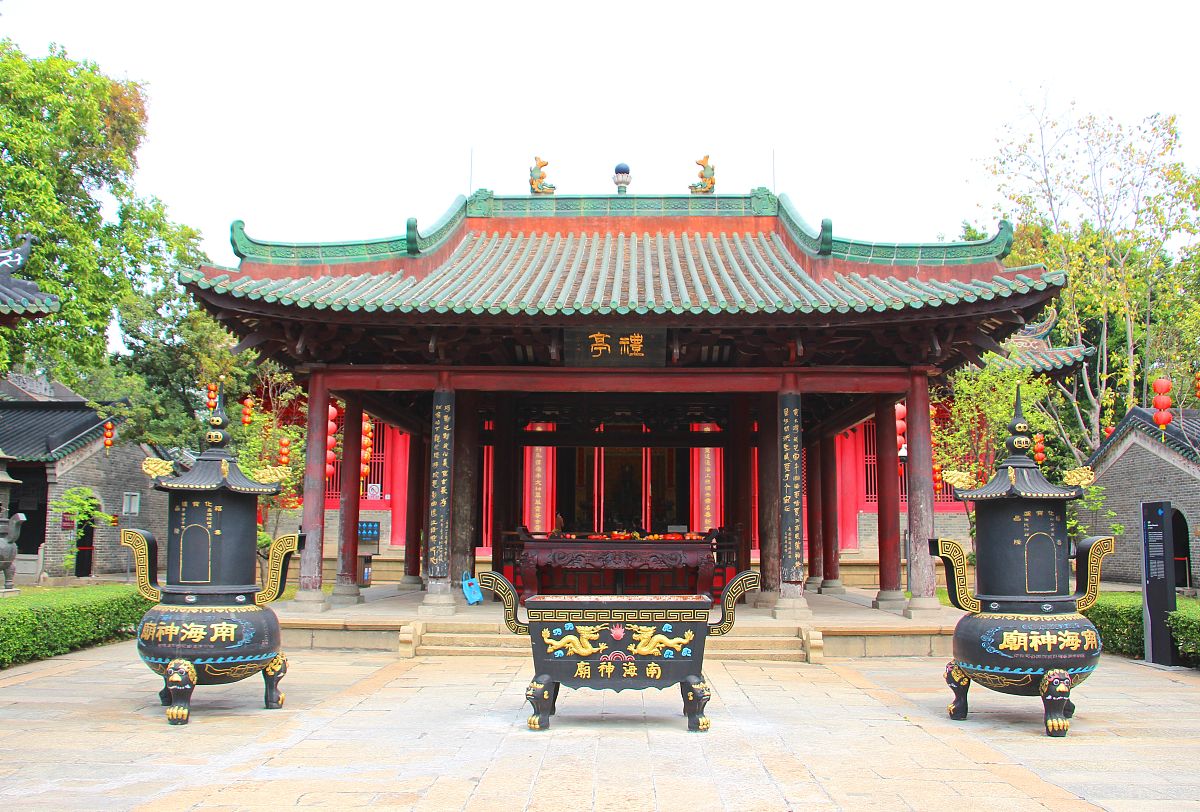 2021年3月20日,广东省,坐落在广州市黄埔区庙头村的"南海神庙".