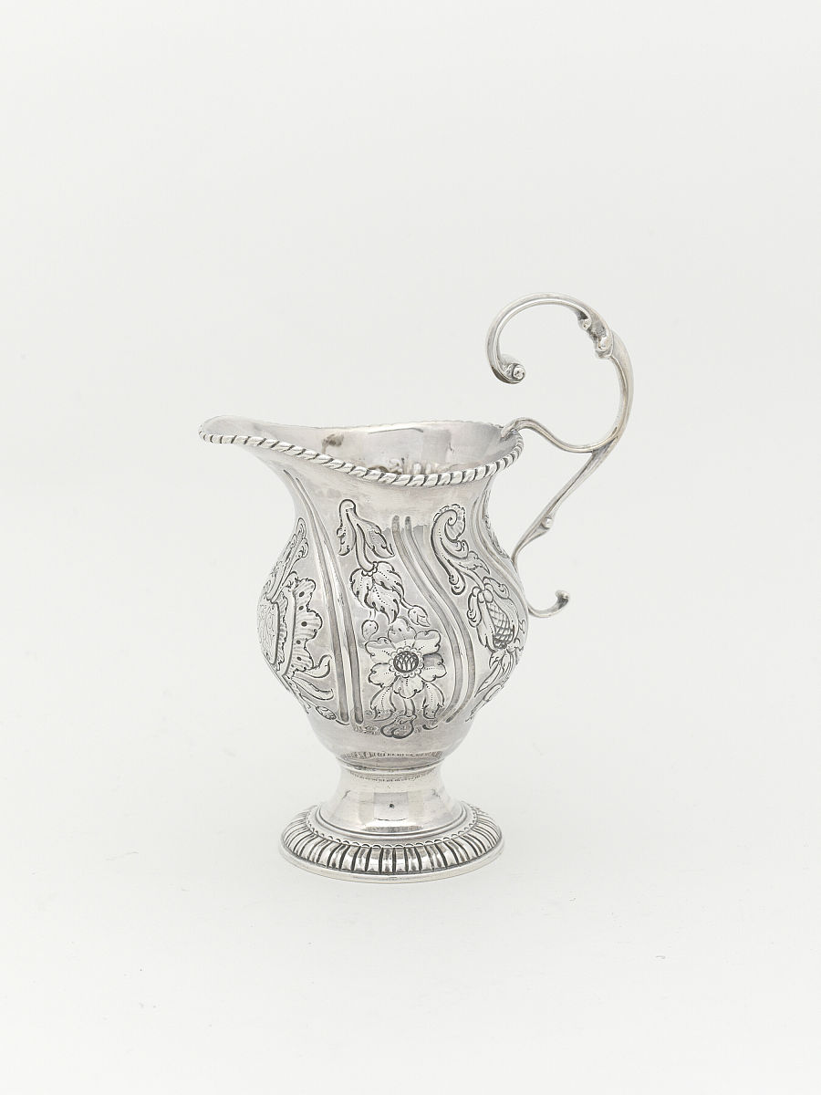 cream pot, 1765/76. artist myer myers. (photo by heritage art/he