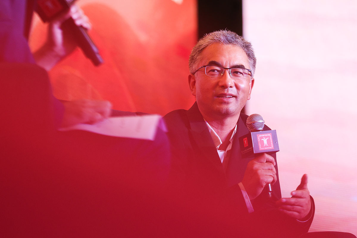 2021年6月18日,上海,第24届上海电影节,万玛才旦导演大师班举行.万玛
