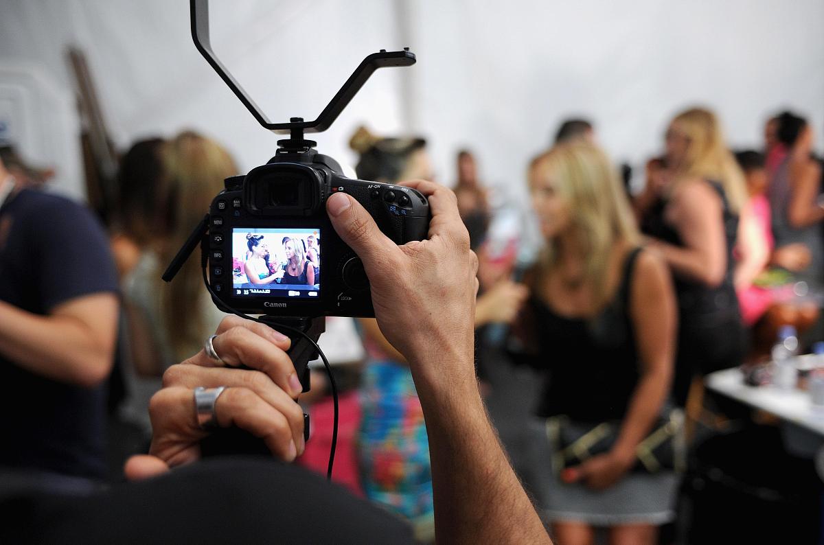 miami, fl - july 21:  designer monica wise (r) attends backstage