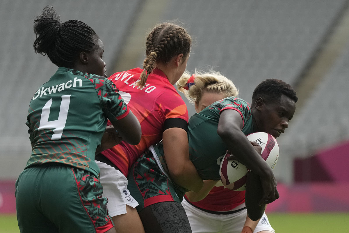 2021年7月30日,日本,2020东京奥运会七人橄榄球7月30日赛况.kenya's c