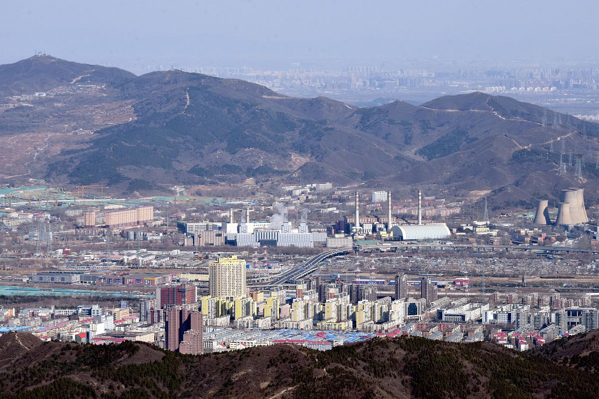 2019年3月6日,北京,远眺门头沟美景.