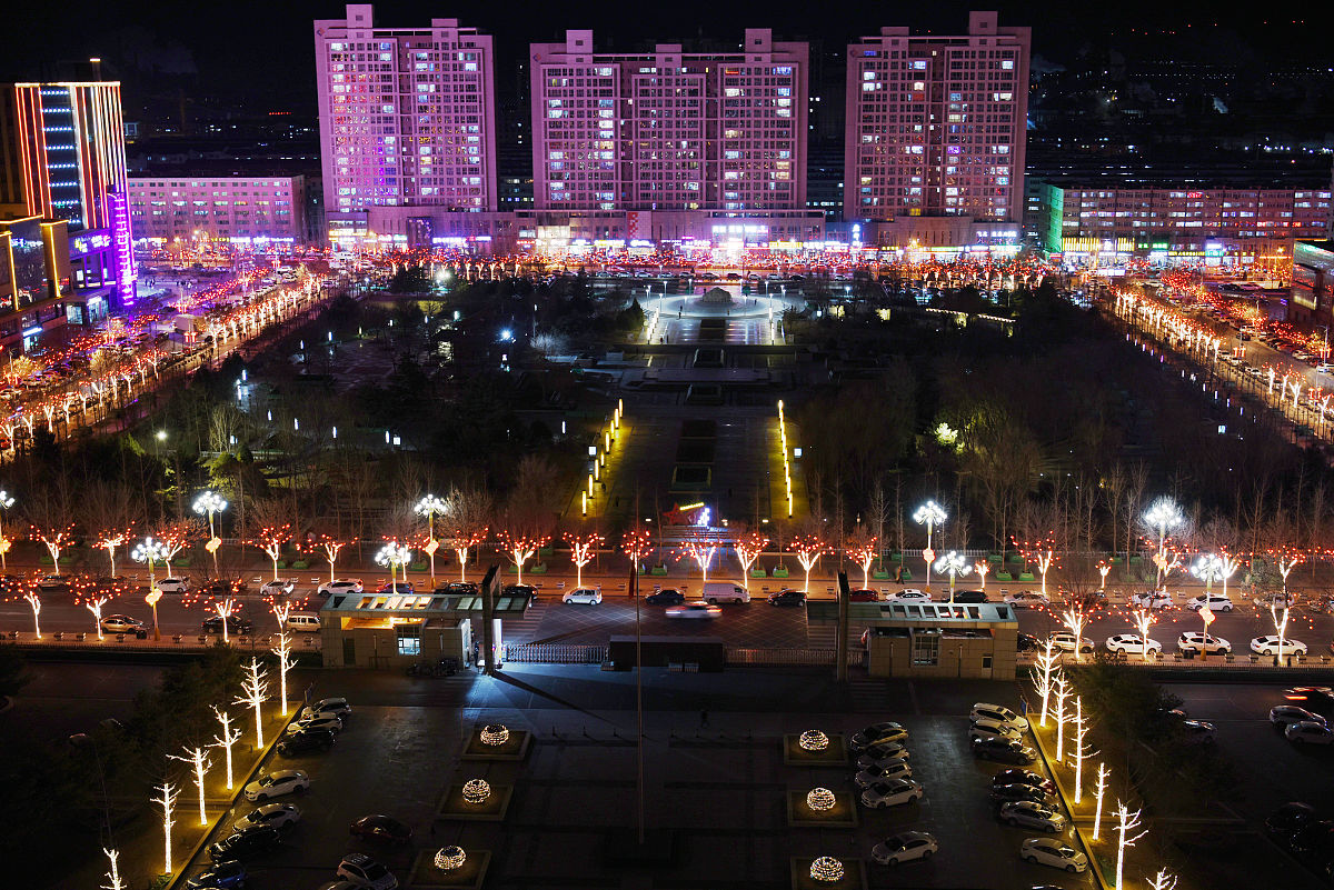 2021年2月3日,河北省张家口市宣化区街景.