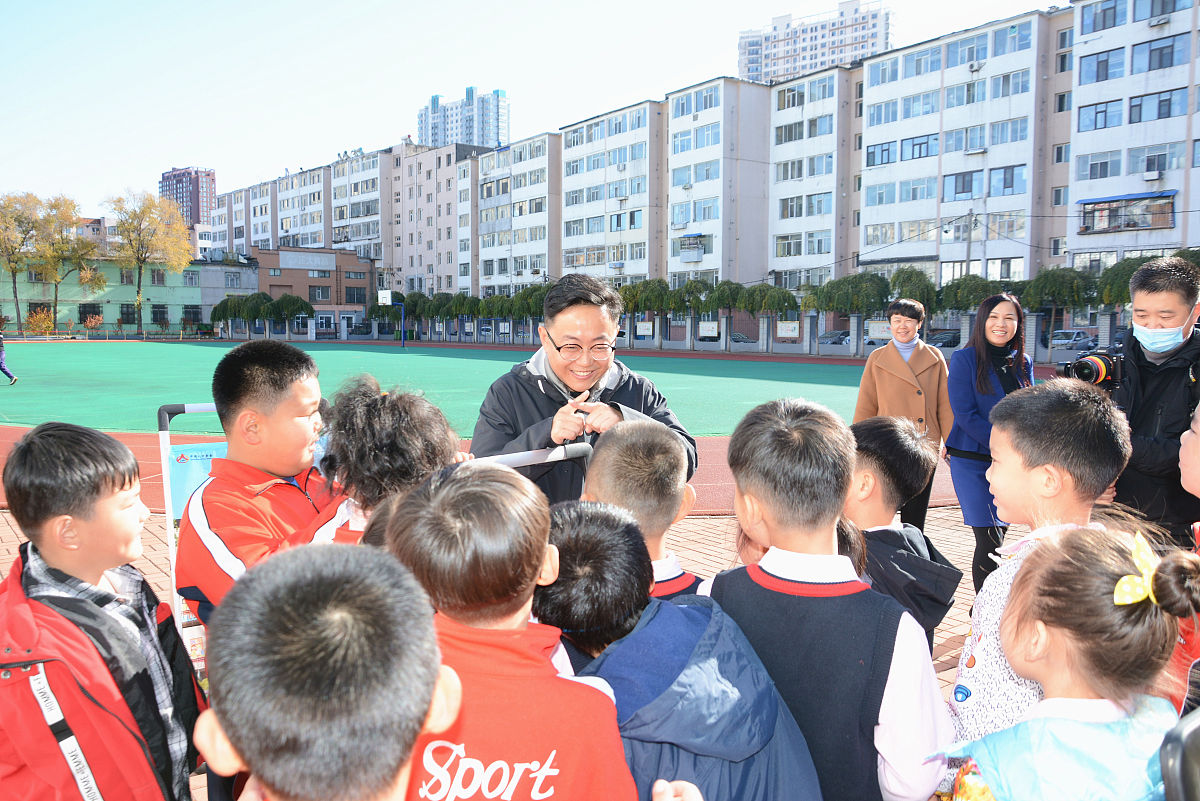 2020年10月22日,吉林省吉林市,在船营区第二小学开展的系列人口普查主