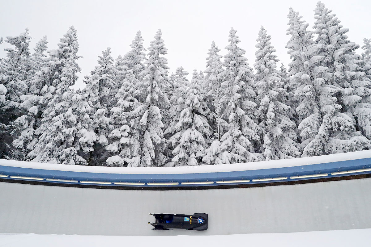 2021年2月13日,德国,2021世界雪车锦标赛2月13日赛况.altenberg, germ