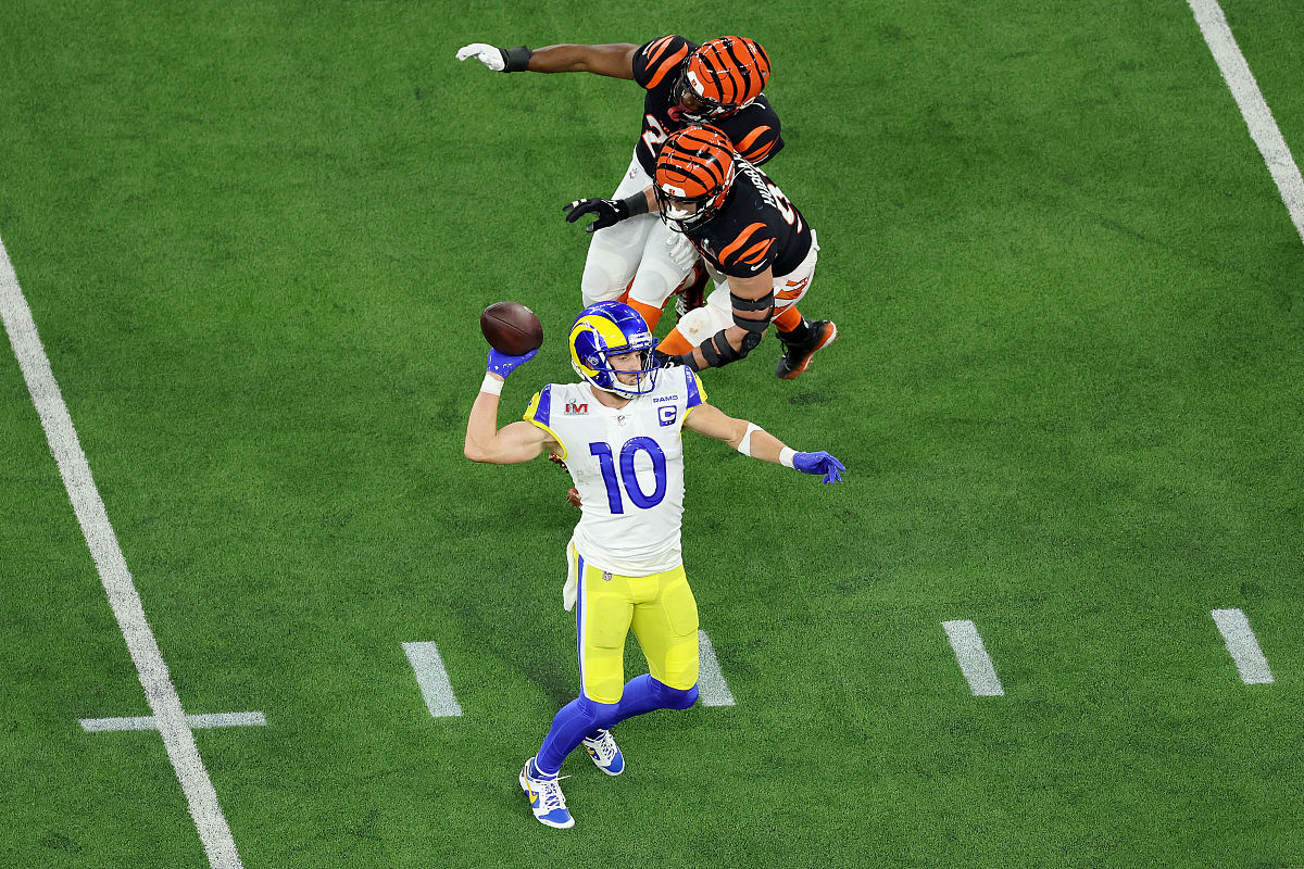 inglewood, california - february 13: cooper kupp #10 of the los 