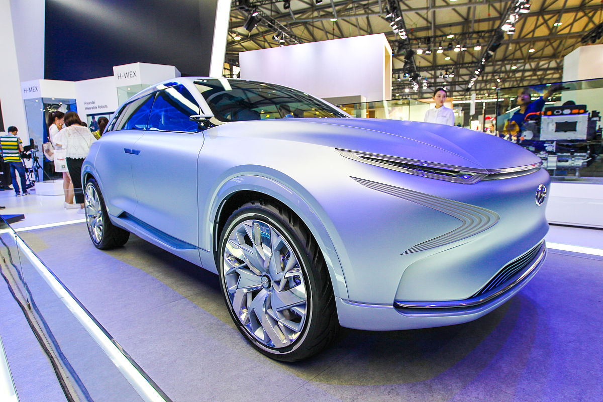 2017年6月7日,上海亚洲消费电子展,现代汽车概念车 fuel cell.