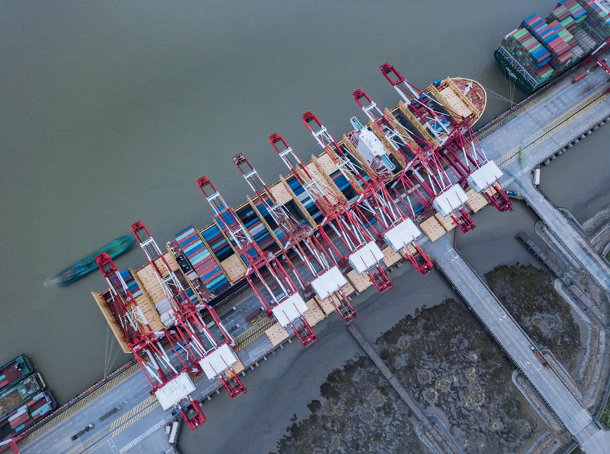 上海港的集装箱泊位数