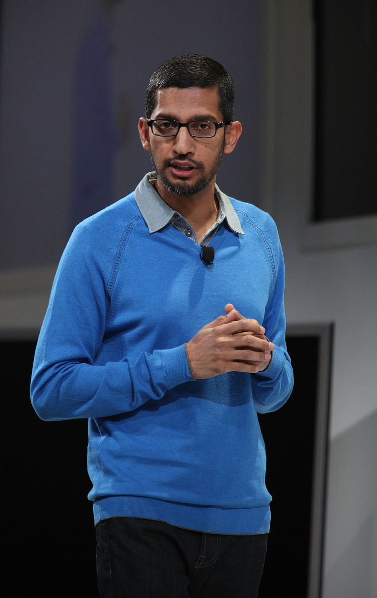 桑达尔·皮查伊(sundar pichai)资料图.日前,谷歌联合创始人拉里·佩