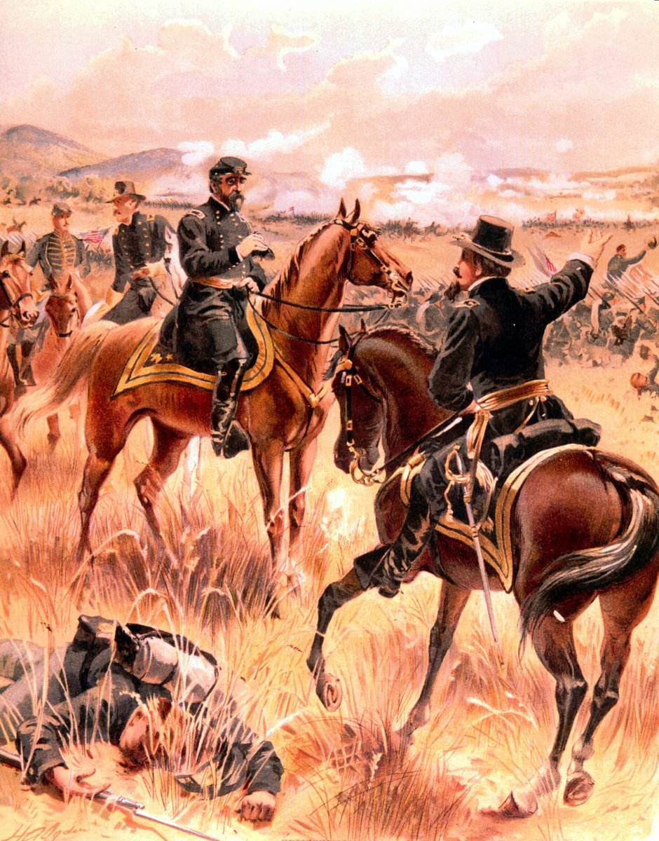 1863年7月2日,美国内战葛底斯堡战役期间,美国陆军
