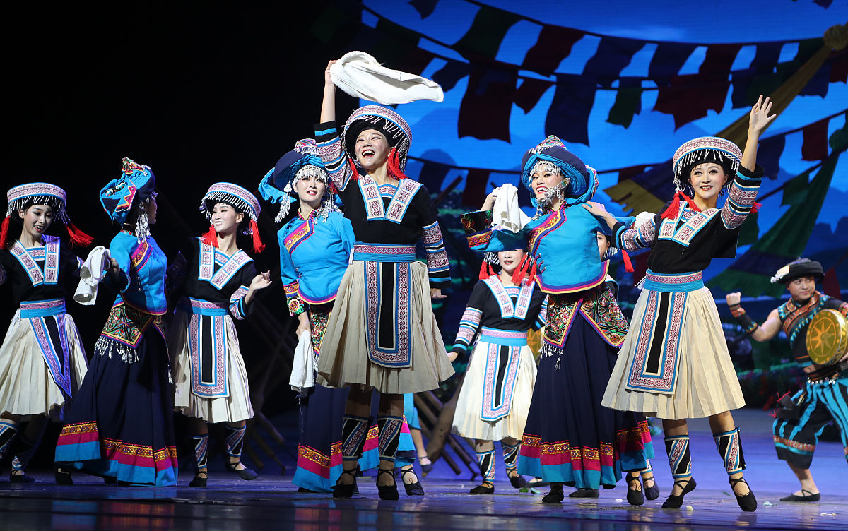 2019年9月4日晚,昆明,第十五届云南新剧目展演——大型民族舞剧《幸福