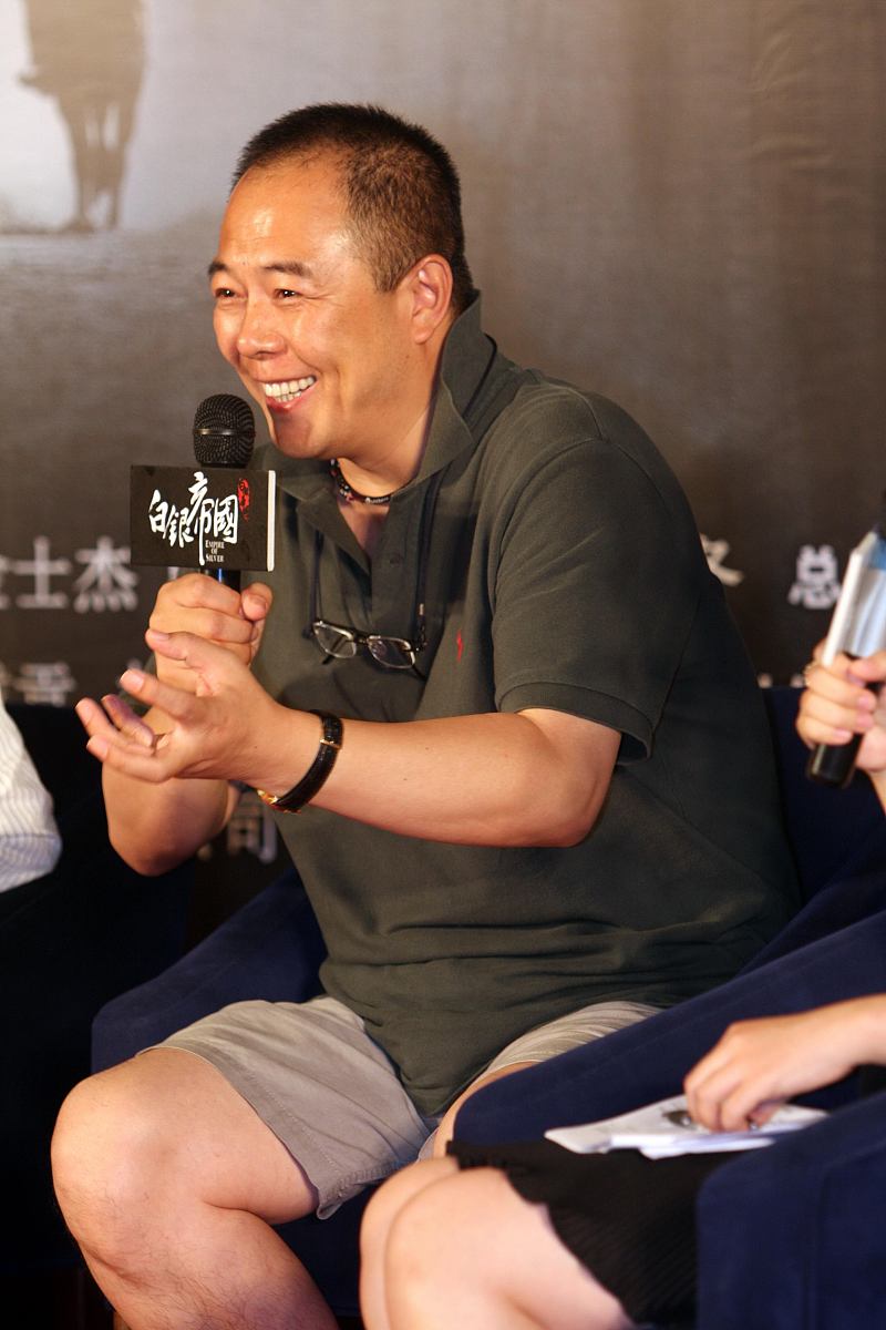2009年8月6日,北京,电影《白银帝国》官网启动仪式.张铁林+++_+++记者
