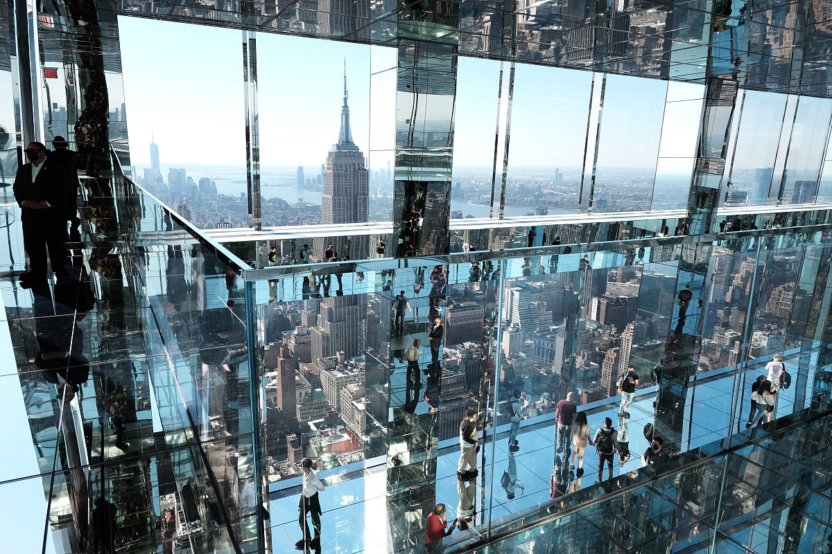 当地时间2021年10月21日,美国纽约,summit one vanderbilt将成为世贸