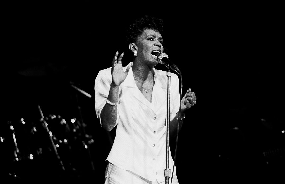 american pop, soul, and r&b singer anita baker performs onstage 