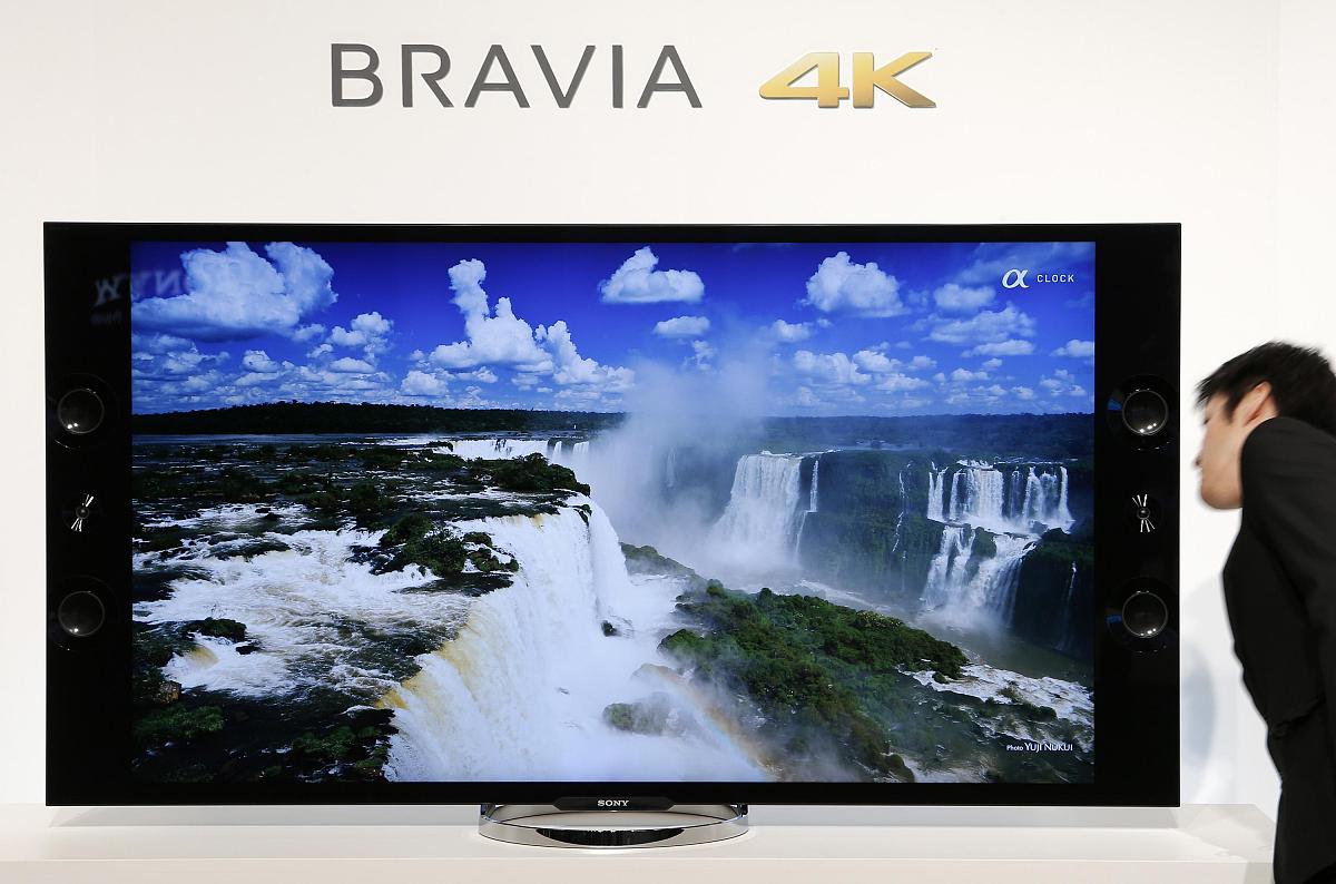 当地时间2013年4月11日,日本东京,索尼正式发布bravia 4k超高清电视,4