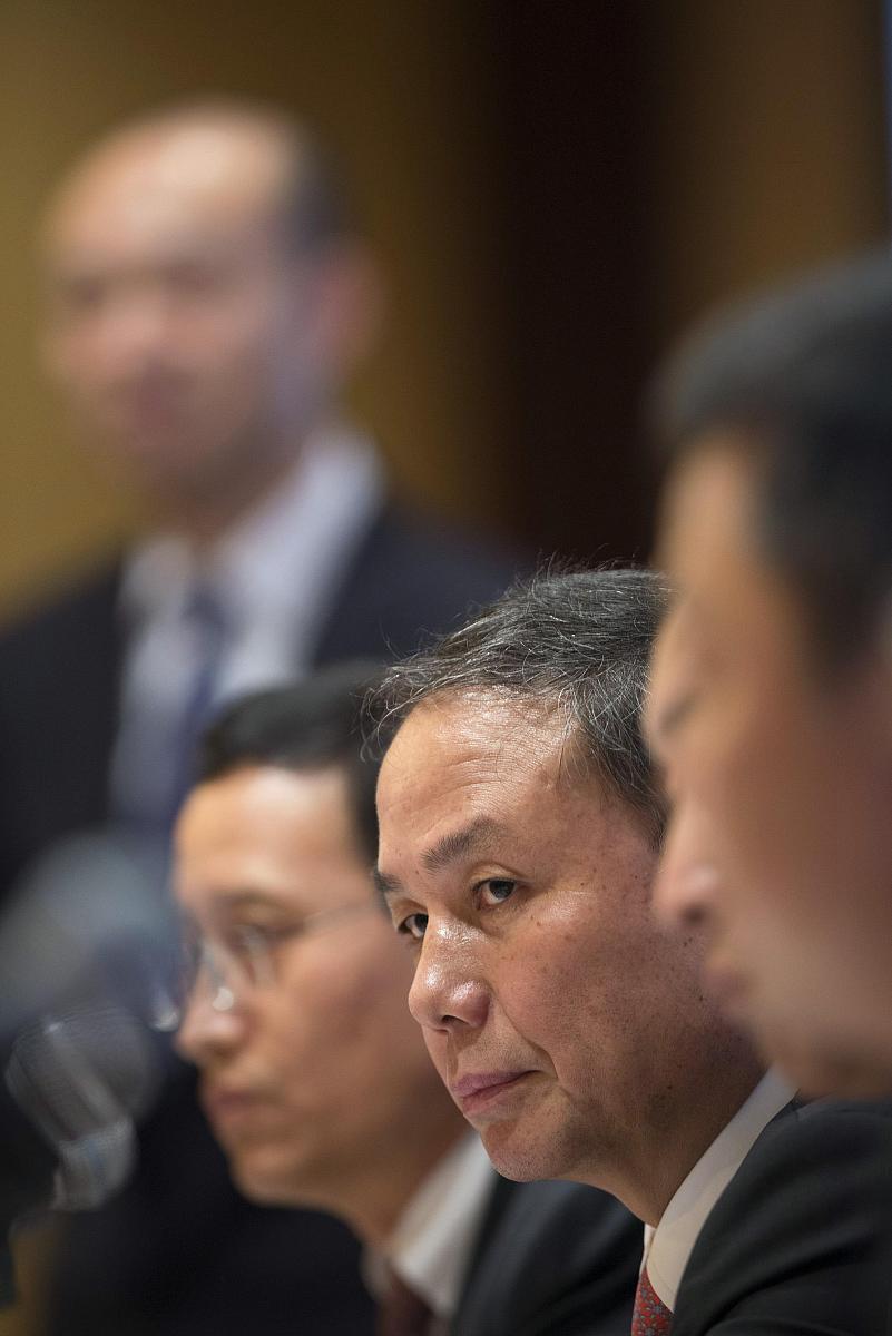 2013年3月26日,香港,中国人民保险集团股份有限公司董事长吴焰出席新