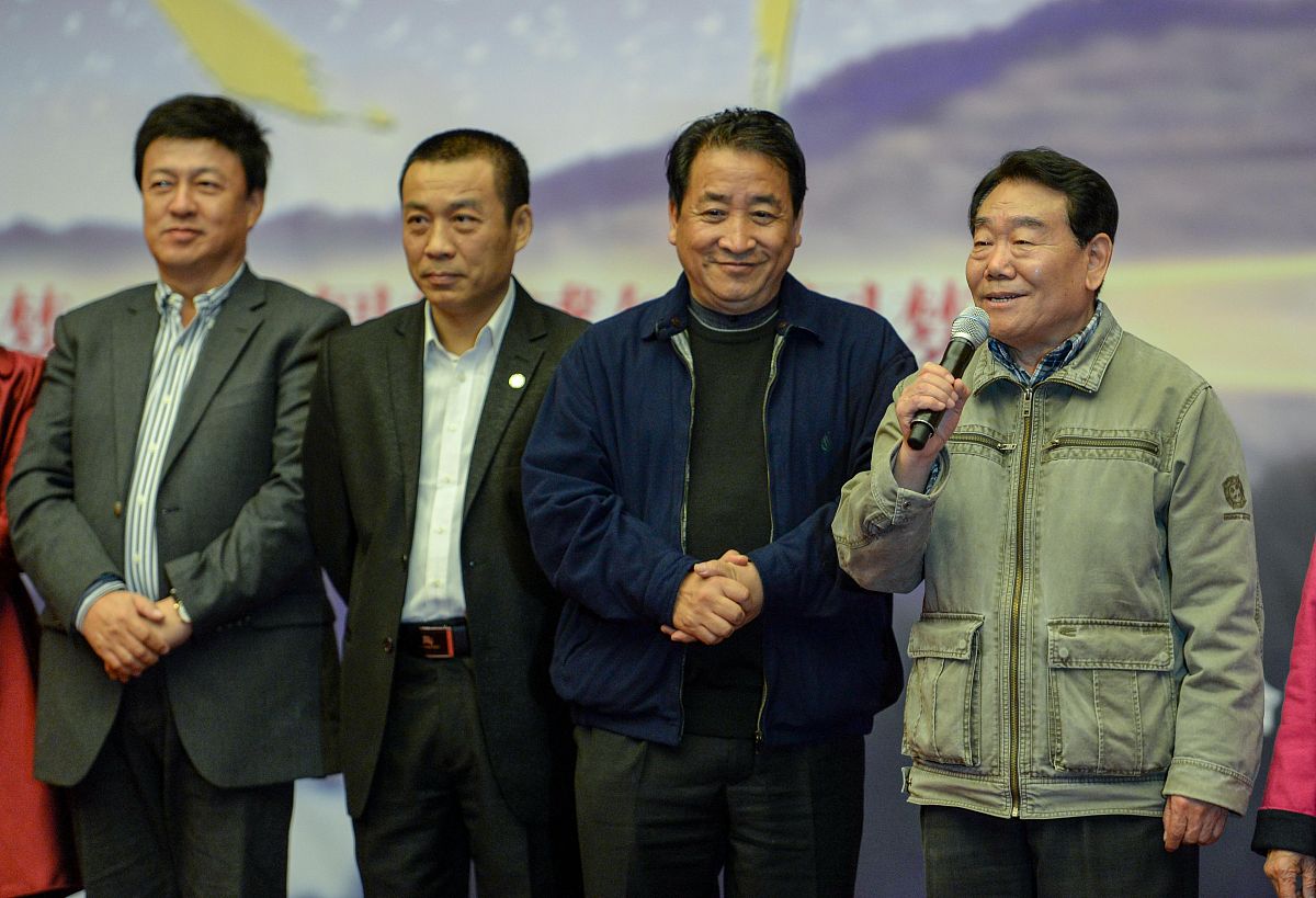 2014年10月28日,北京,讲述南水北调工程的电影《天河》举行媒体见面会
