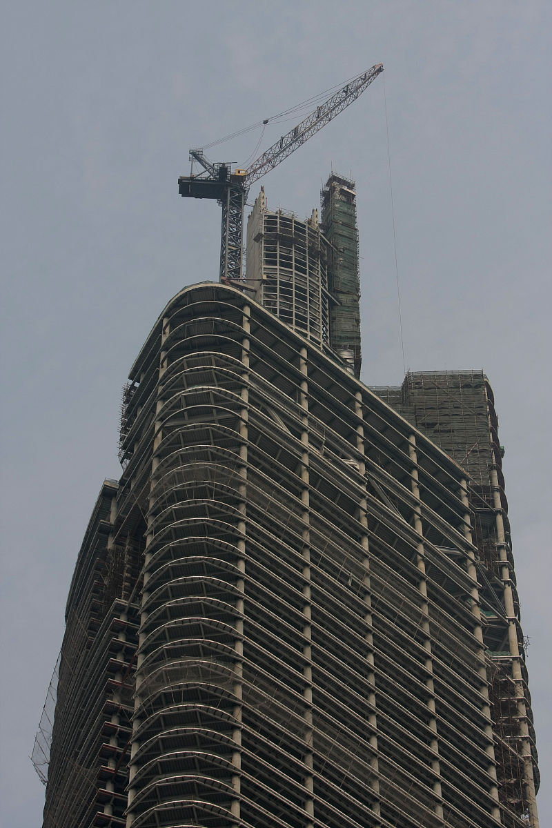 2008年9月3日,世界第七高楼南京绿地广场紫峰大厦.+++_+++上海绿地集