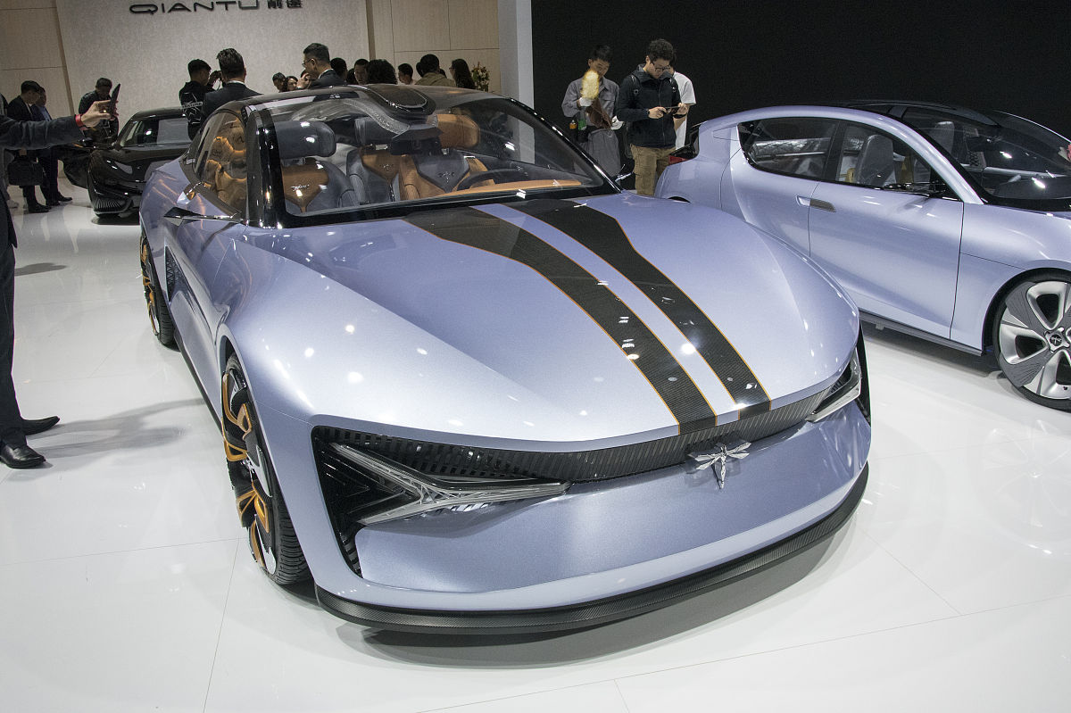 2019年4月16日,上海,前途汽车中大型平台首款车型:concept 1.