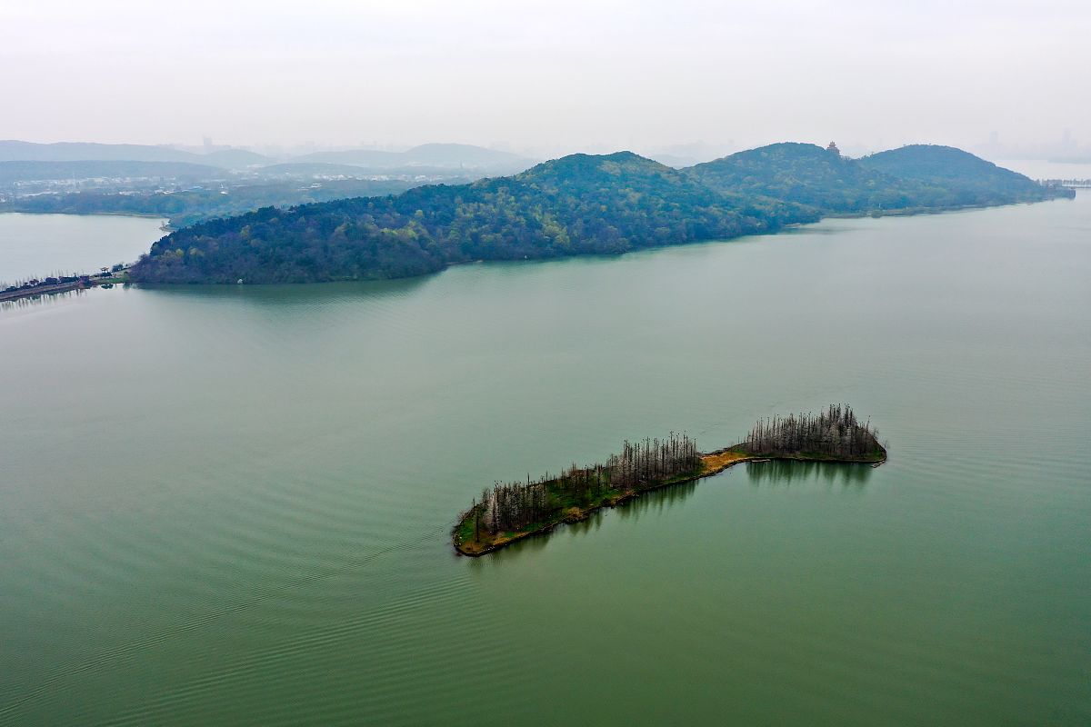 2021年3月3日,武汉东湖落雁景区景色旖旎.(如需下载使用,请务必署名: