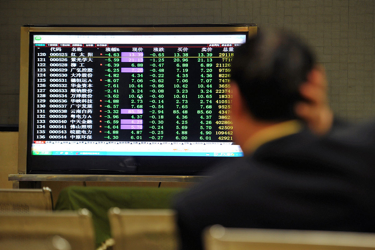 2019年05月06日,浙江金华,在金华市区八一南街一证券营业部内,股民正