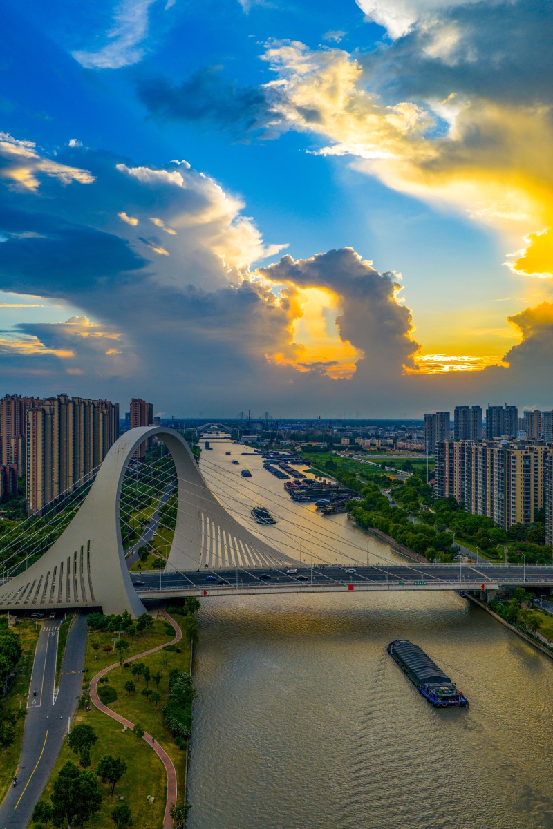 长沙洋湖城市梁拱桥