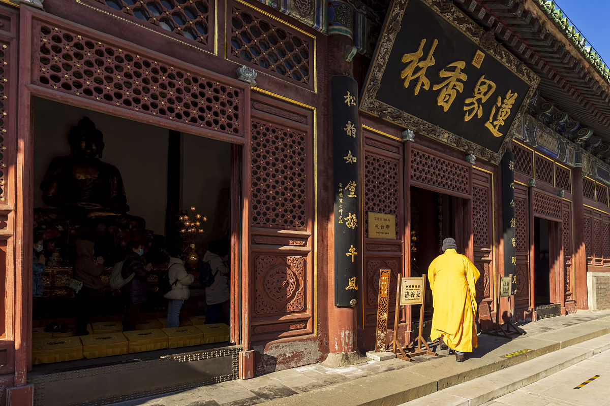 2022年1月10日,北京,门头沟,戒台寺.