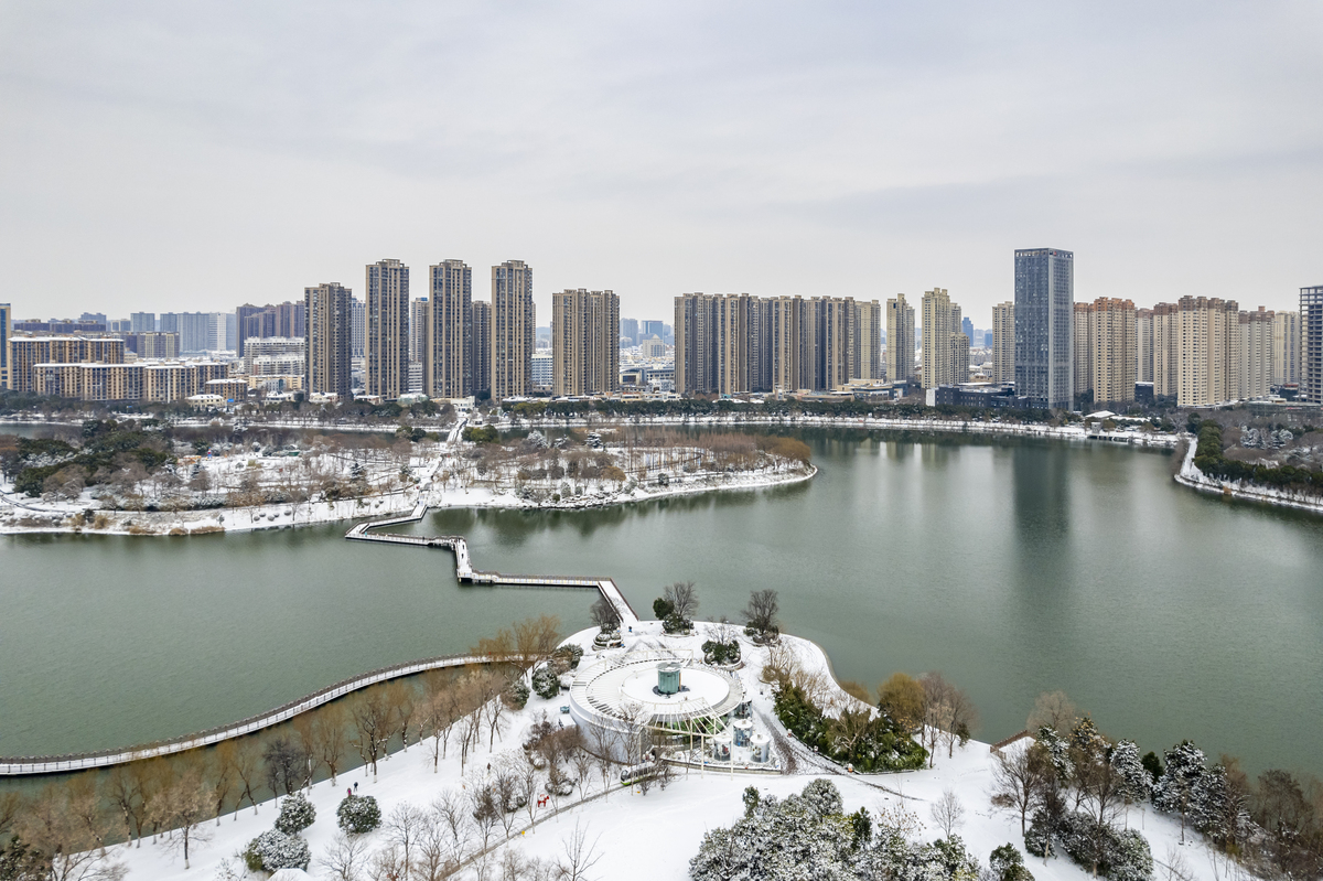 2026年1月20日,安徽蚌埠,强冷空气带来大雪天气,张公