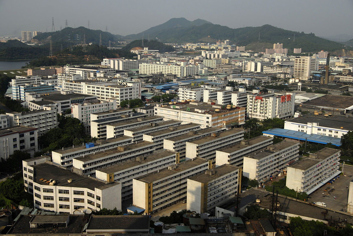 2008年09月28日,广东省东莞市.工业区,厂房密集