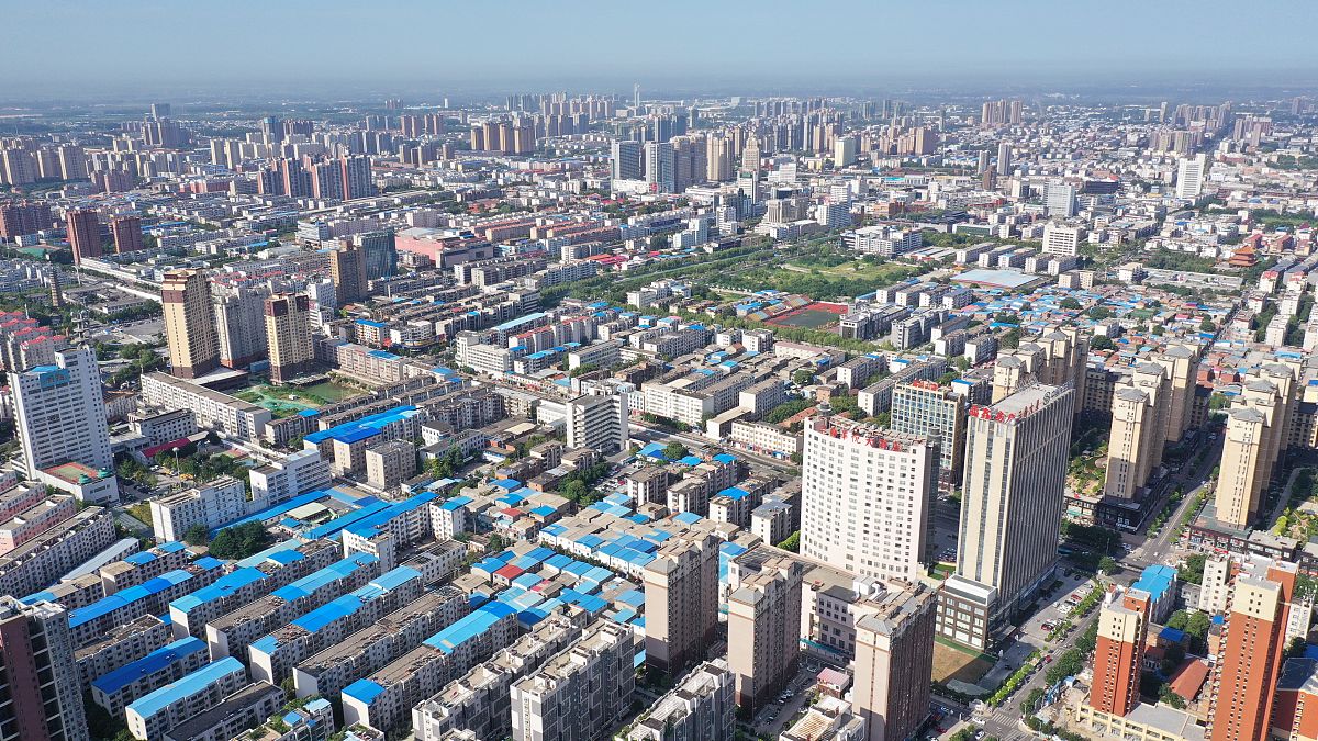 2019年8月30日,航拍河南许昌.