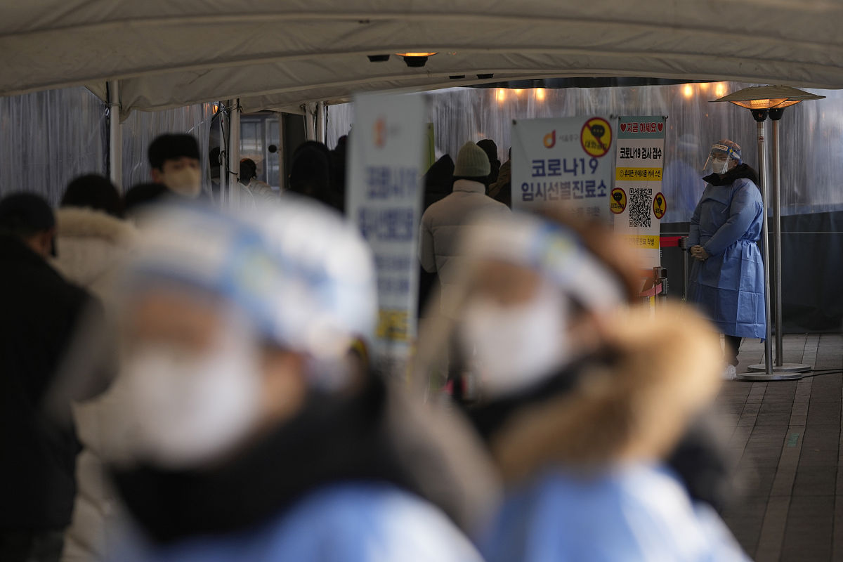 当地时间2022年1月26日,韩国首尔,新冠疫情下的首尔.据韩联社报道,韩