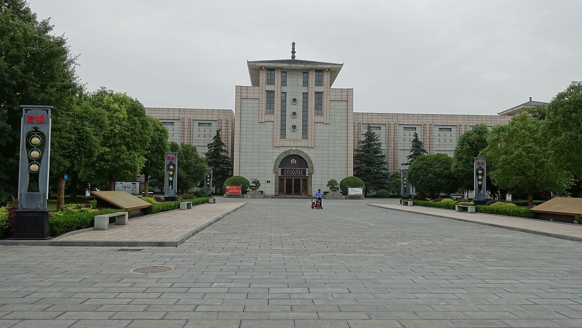 2018年5月22日,河南洛阳,钧瓷窑炉博物馆局部.