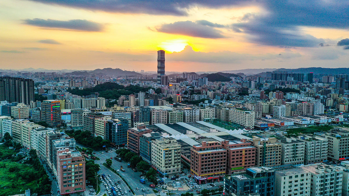 2021年6月17日,广东省东莞市长安镇,美丽的风光图.