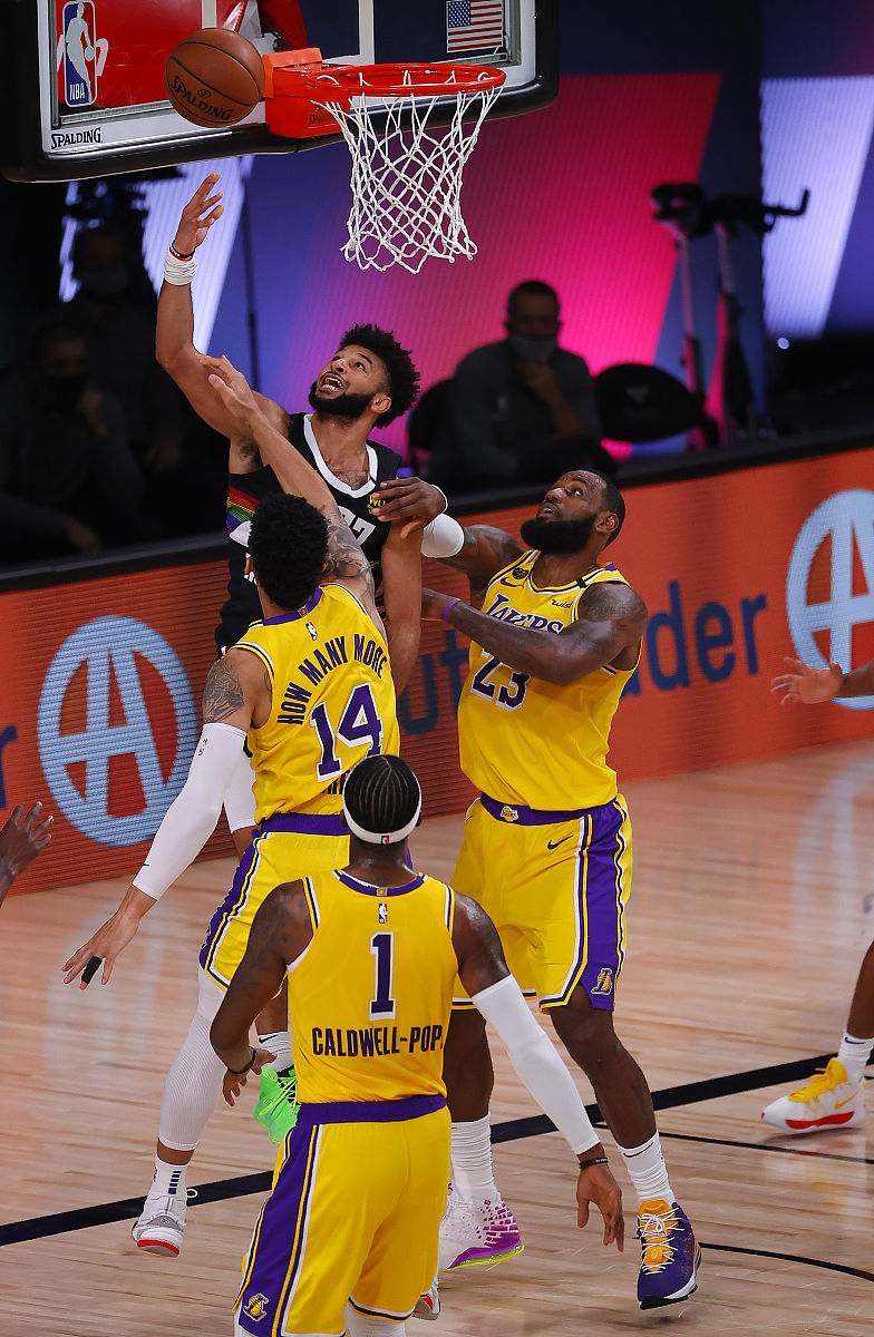 2020年9月24日,美国,19/20nba西部决赛g4,洛杉矶湖人vs丹佛掘金.lake 