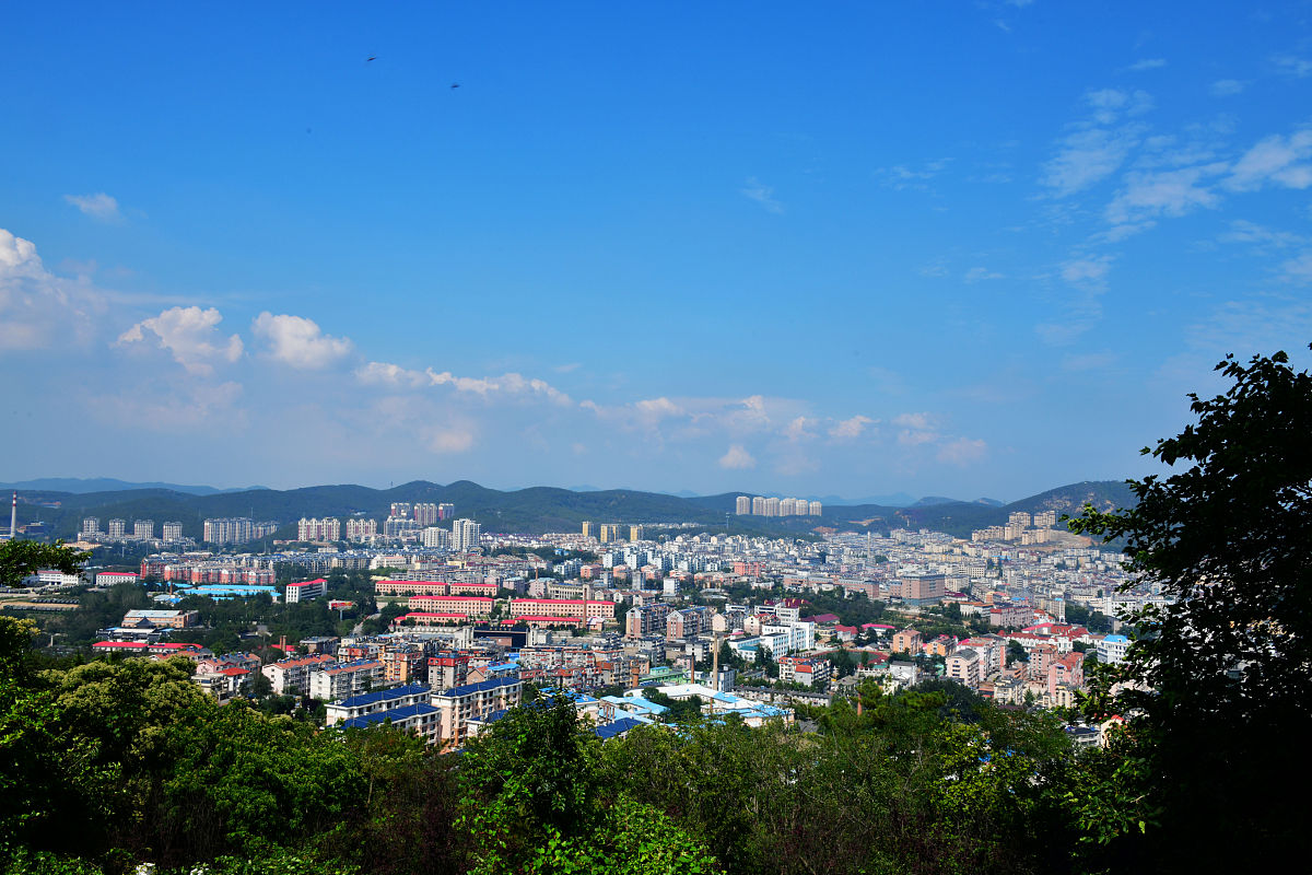 2019年8月4日,辽宁省大连市旅顺口区城市风光.