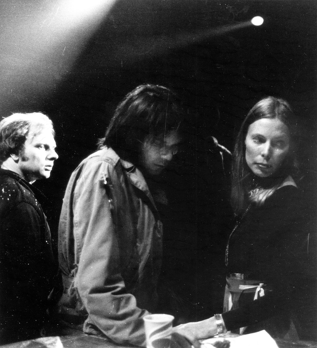 san francisco - november 25: van morrison, joni mitchel and neil